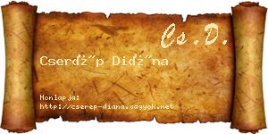 Cserép Diána névjegykártya