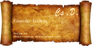 Cserép Diána névjegykártya